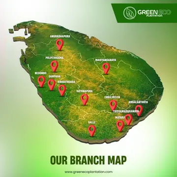 Green Eco Plantation branch map of Sri Lanka