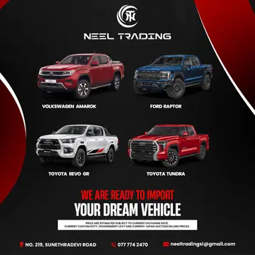 Neel Trading import post featuring the Volkswagen Amarok, Ford Raptor, Toyota Revo and Toyota Tundra
